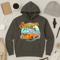 Summer Retro Van Tropical Hoodie