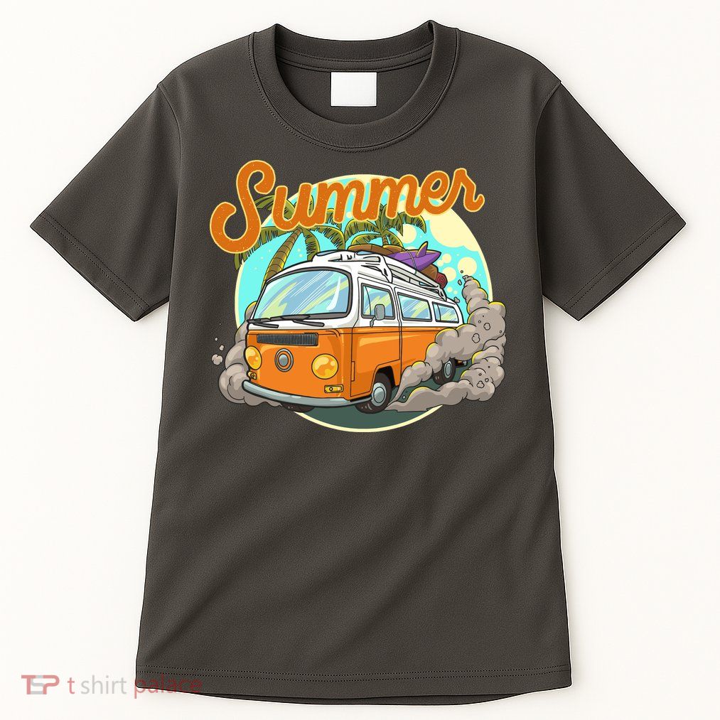 Summer Retro Van Tropical Tall T-Shirt