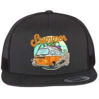 Summer Retro Van Tropical Flatbill Hat