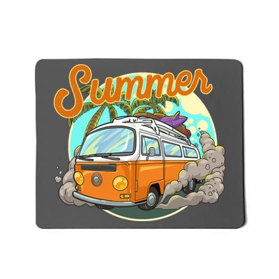 Summer Retro Van Tropical Mousepad