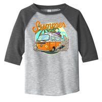 Summer Retro Van Tropical Toddler Fine Jersey T-Shirt