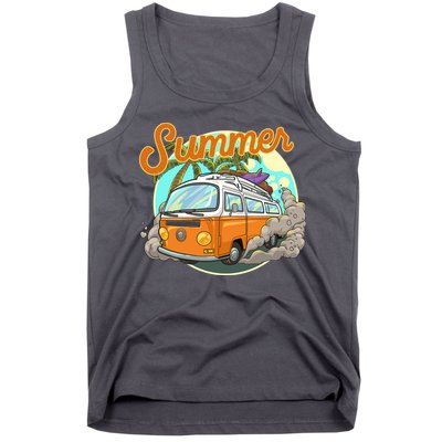Summer Retro Van Tropical Tank Top