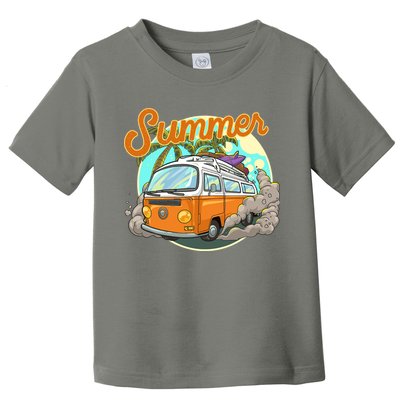 Summer Retro Van Tropical Toddler T-Shirt
