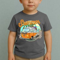 Summer Retro Van Tropical Toddler T-Shirt
