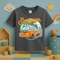 Summer Retro Van Tropical Toddler T-Shirt