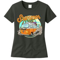 Summer Retro Van Tropical Womens T-Shirt