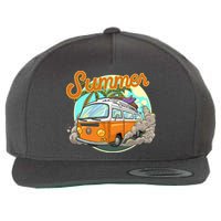 Summer Retro Van Tropical Wool Snapback Cap