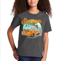 Summer Retro Van Tropical Kids T-Shirt
