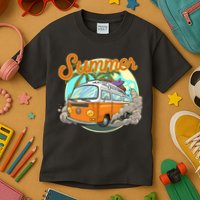 Summer Retro Van Tropical Kids T-Shirt