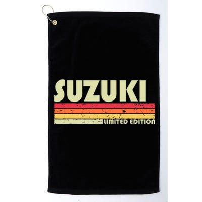 Suzuki Retro Vintage Japanese name  Platinum Collection Golf Towel