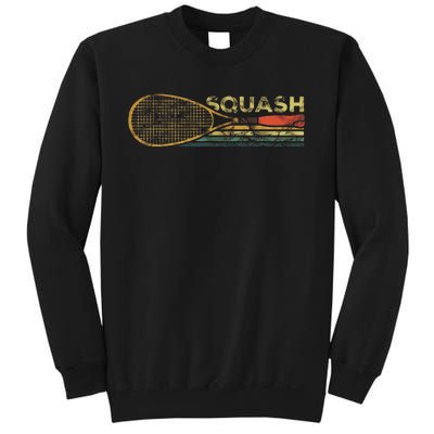 Squash Racket Vintage Squash Lover Funny Sports Enthusiast Sweatshirt