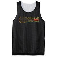 Squash Racket Vintage Squash Lover Funny Sports Enthusiast Mesh Reversible Basketball Jersey Tank