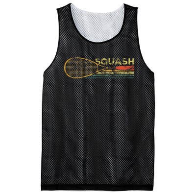 Squash Racket Vintage Squash Lover Funny Sports Enthusiast Mesh Reversible Basketball Jersey Tank