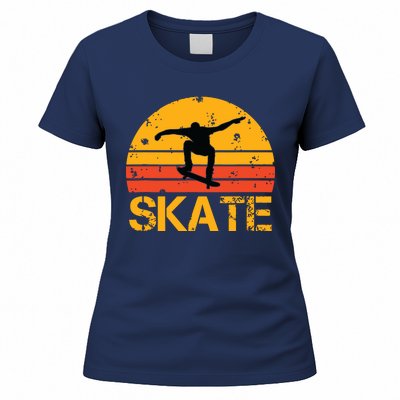 Skateboarder Retro Vintage Skateboarding Women's T-Shirt