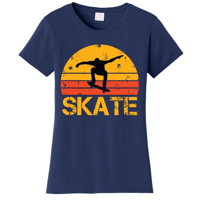 Skateboarder Retro Vintage Skateboarding Women's T-Shirt