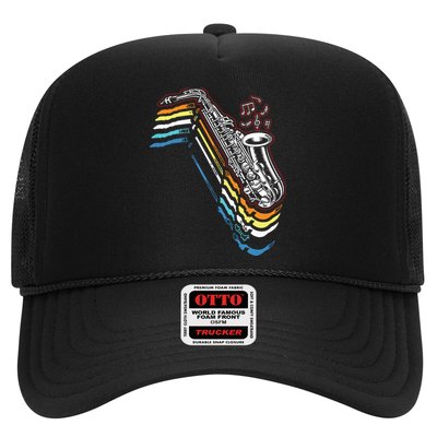 Saxophone Retro Vintage Trucker Hat