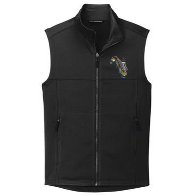 Saxophone Retro Vintage Collective Smooth Fleece Vest