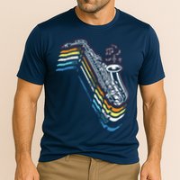 Saxophone Retro Vintage Performance Shirt
