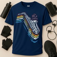 Saxophone Retro Vintage Performance Shirt