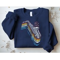 Saxophone Retro Vintage Sweatshirt
