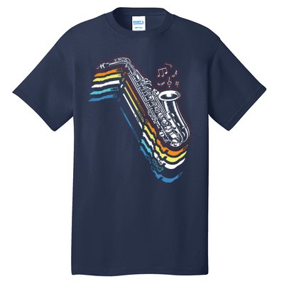 Saxophone Retro Vintage Tall T-Shirt