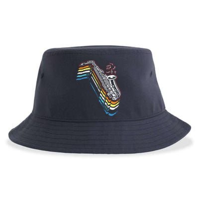 Saxophone Retro Vintage Sustainable Bucket Hat