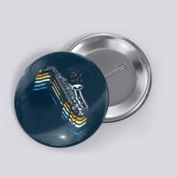 Saxophone Retro Vintage Button