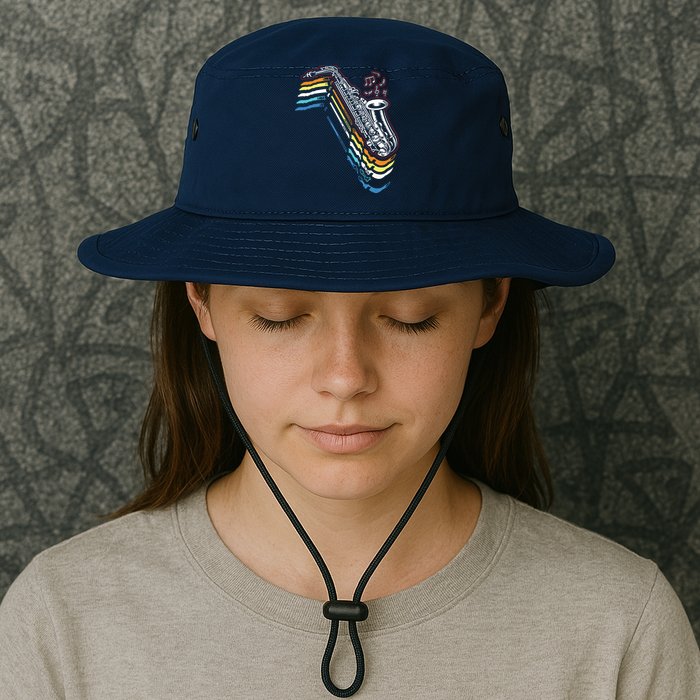 Saxophone Retro Vintage Bucket Hat