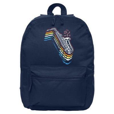Saxophone Retro Vintage 16 in Basic Backpack