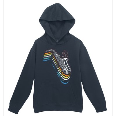 Saxophone Retro Vintage Urban Pullover Hoodie