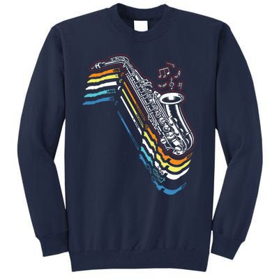 Saxophone Retro Vintage Tall Sweatshirt