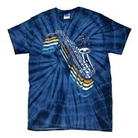 Saxophone Retro Vintage Tie-Dye T-Shirt