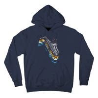 Saxophone Retro Vintage Tall Hoodie