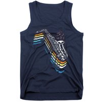 Saxophone Retro Vintage Tank Top