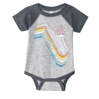 Saxophone Retro Vintage Infant Baby Jersey Bodysuit
