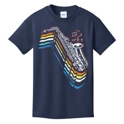 Saxophone Retro Vintage Kids T-Shirt