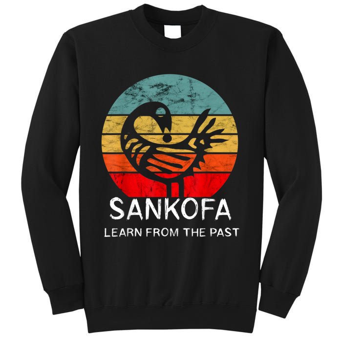 Sankofa Retro Vintage Learn From The Past African Bird Sweatshirt