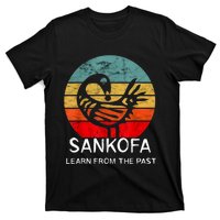 Sankofa Retro Vintage Learn From The Past African Bird T-Shirt