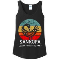 Sankofa Retro Vintage Learn From The Past African Bird Ladies Essential Tank