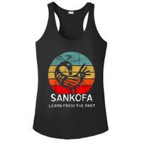 Sankofa Retro Vintage Learn From The Past African Bird Ladies PosiCharge Competitor Racerback Tank