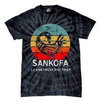 Sankofa Retro Vintage Learn From The Past African Bird Tie-Dye T-Shirt