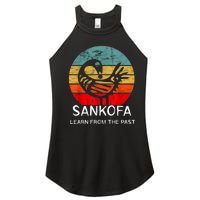 Sankofa Retro Vintage Learn From The Past African Bird Women's Perfect Tri Rocker Tank