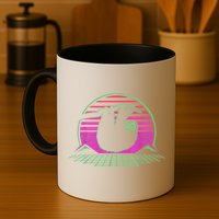 Sloth Retro Vintage 70s Sloths Lazy Hiking Running Team Funny Mug