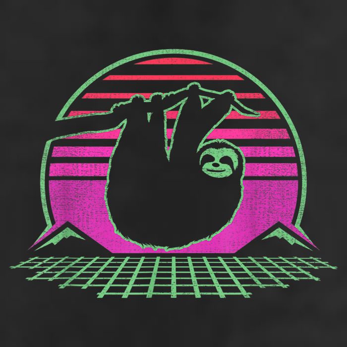 Sloth Retro Vintage 70s Sloths Lazy Hiking Running Team Funny Tumbler