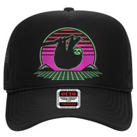 Sloth Retro Vintage 70s Sloths Lazy Hiking Running Team Funny Trucker Hat