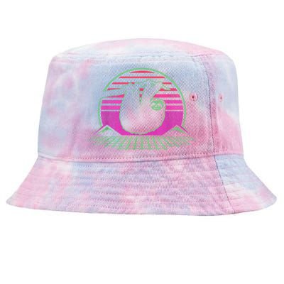 Sloth Retro Vintage 70s Sloths Lazy Hiking Running Team Funny Tie-Dyed Bucket Hat