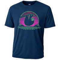 Sloth Retro Vintage 70s Sloths Lazy Hiking Running Team Funny Performance Shirt