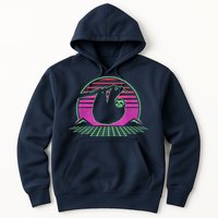 Sloth Retro Vintage 70s Sloths Lazy Hiking Running Team Funny Hoodie