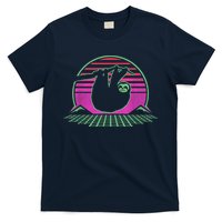 Sloth Retro Vintage 70s Sloths Lazy Hiking Running Team Funny T-Shirt