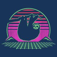Sloth Retro Vintage 70s Sloths Lazy Hiking Running Team Funny Tall T-Shirt
